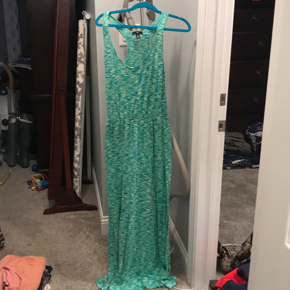 Long summer Gap dress Size M. Racer back straps